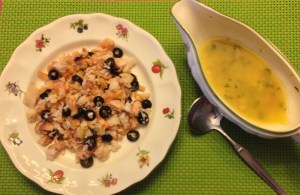 Ens. de merluza con vinagreta