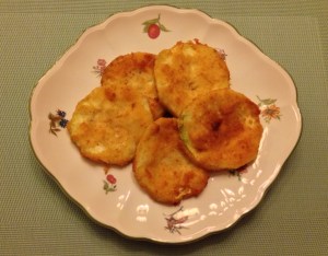 Calabacines empanados