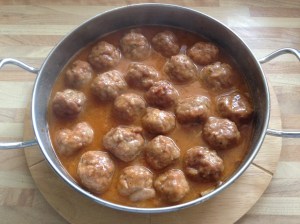 Albóndigas con salsa