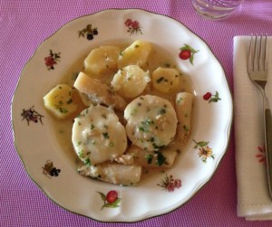 Merluza con salsa de limón