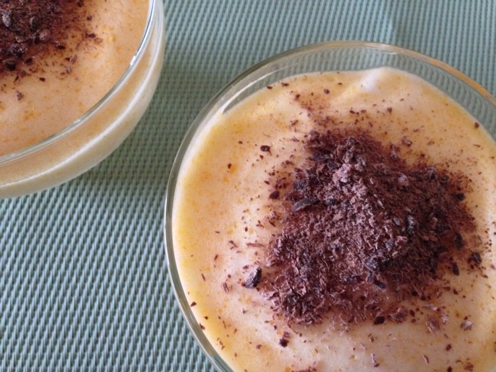 Mousse de melocotón