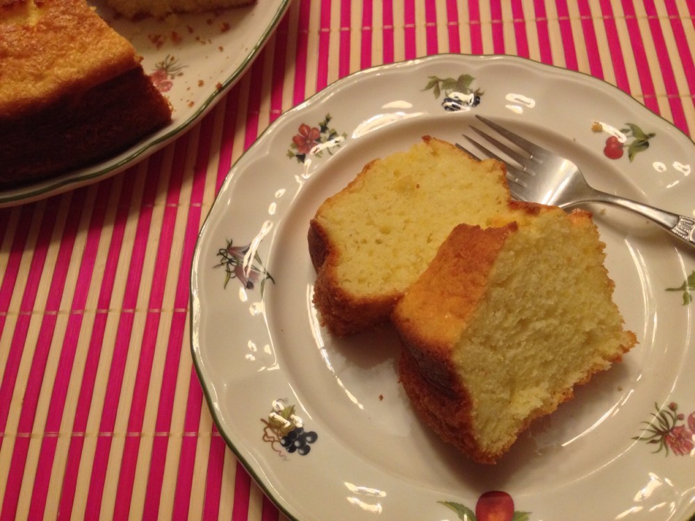 Bizcocho de yogur griego