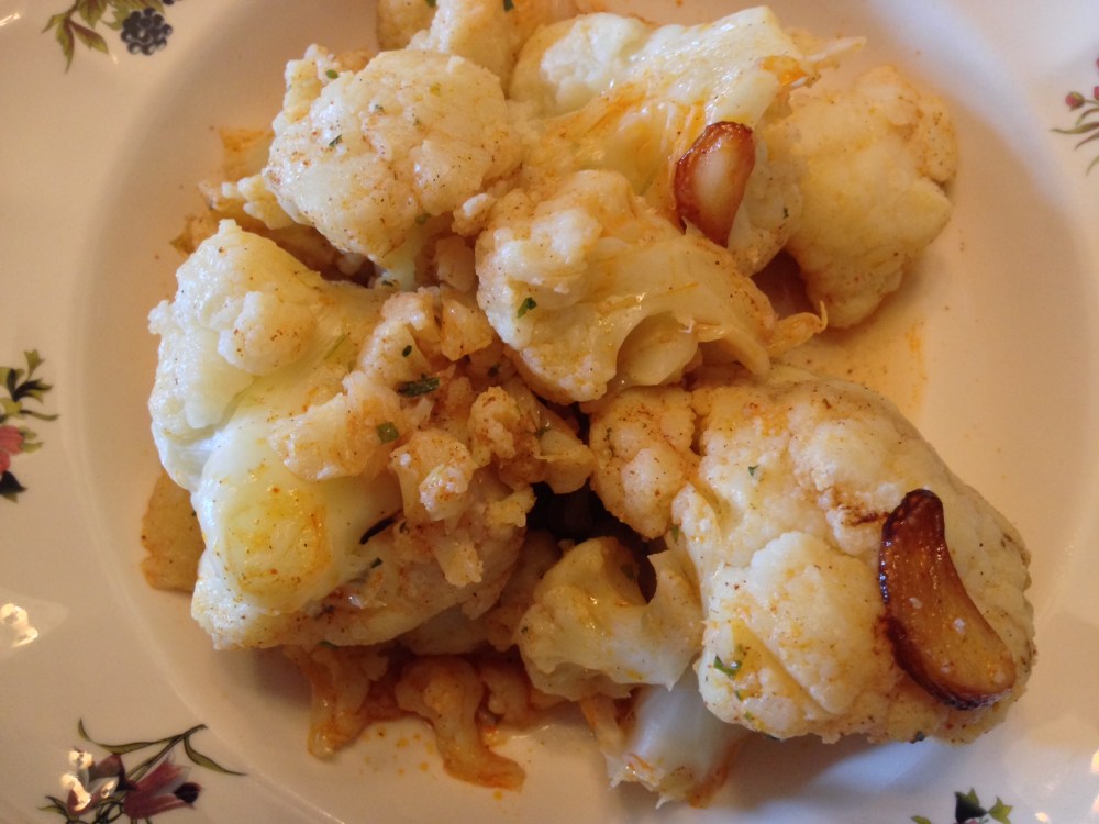 Coliflor con pimentón