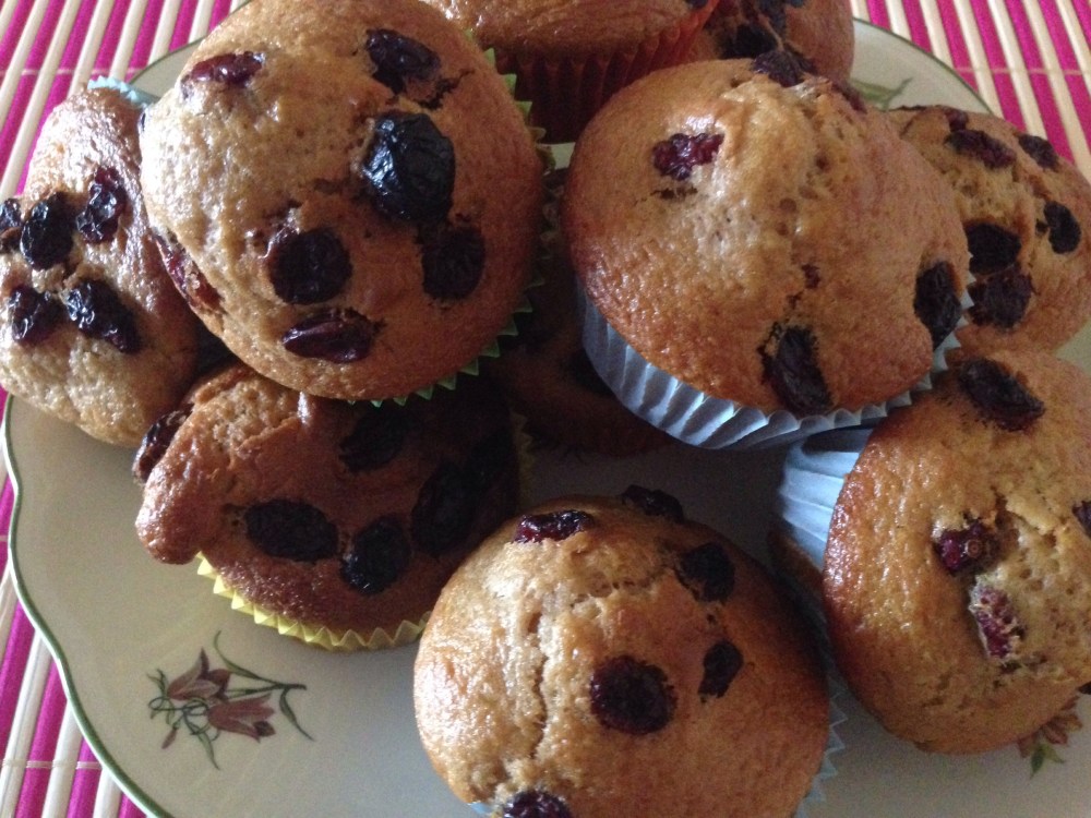 Magdalenas con arándanos
