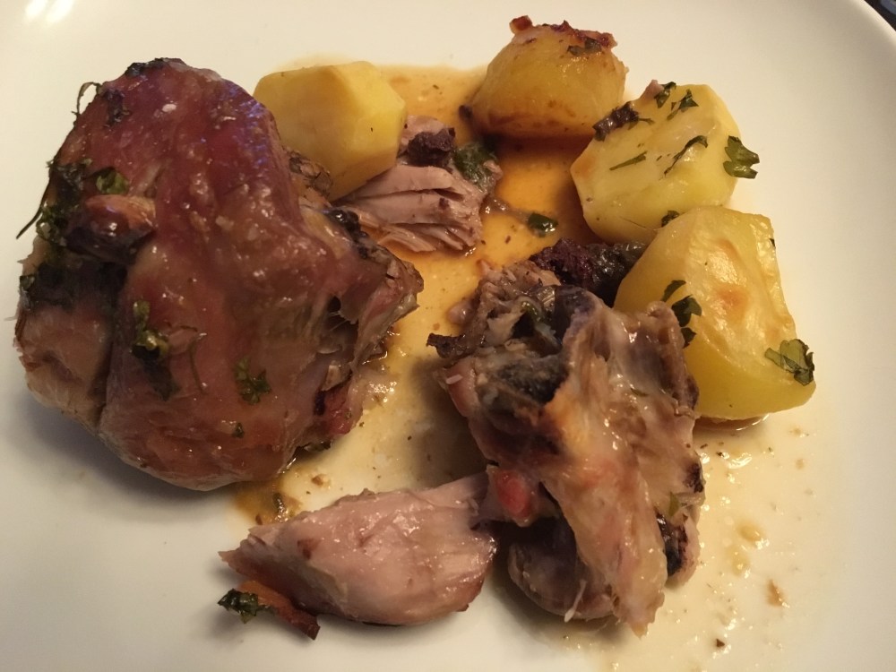 Cordero asado con patatas.1